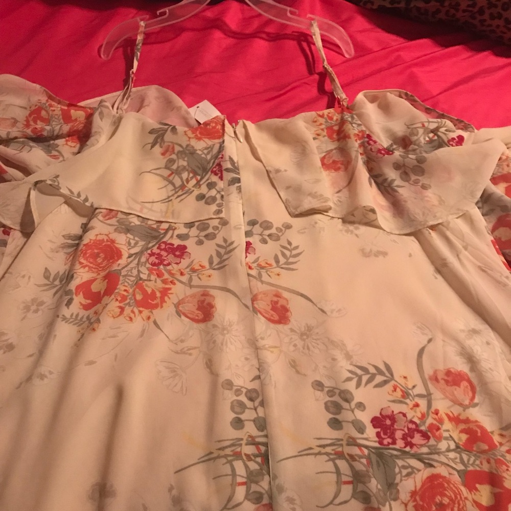 Chiffon flower blouse